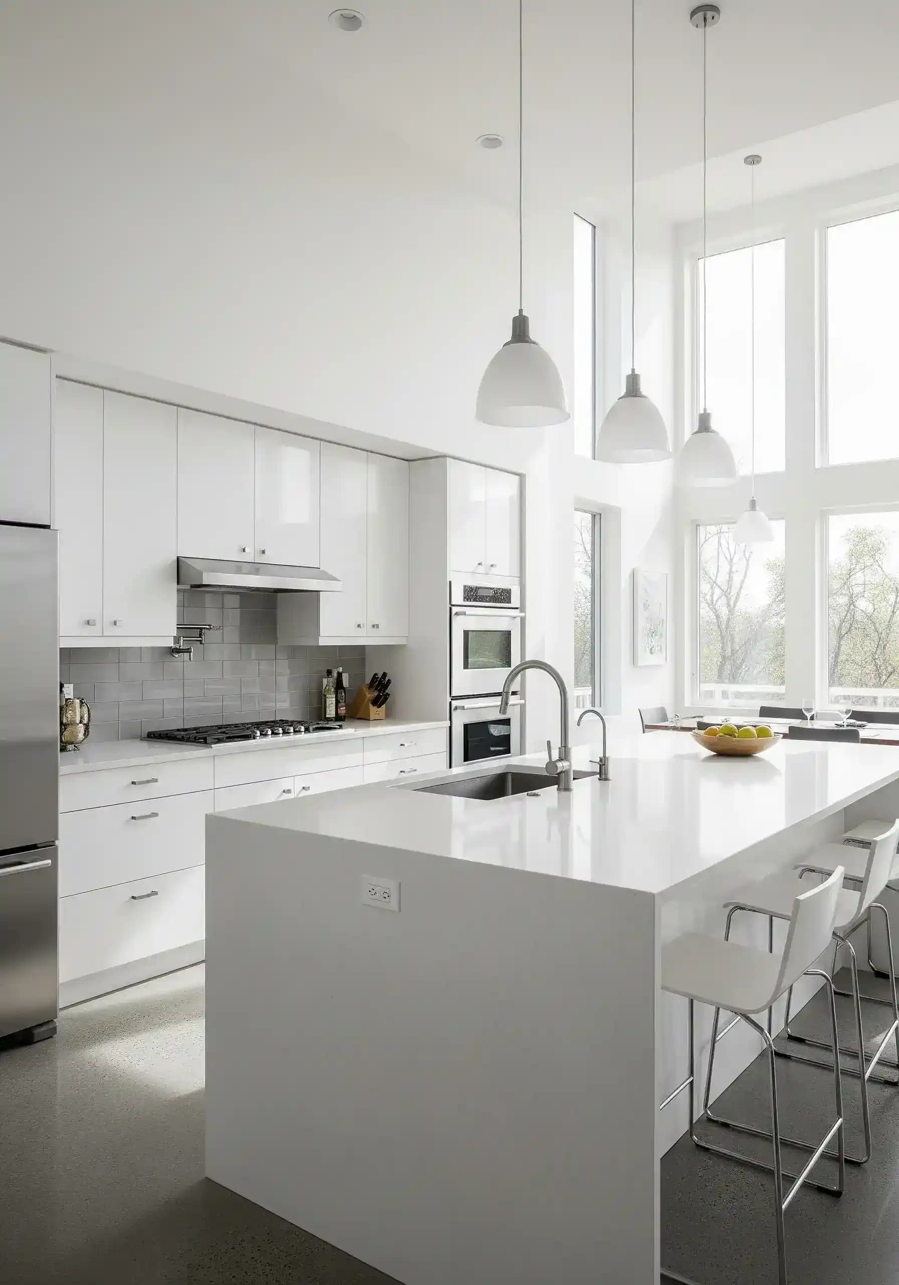A clean and modern kitchen